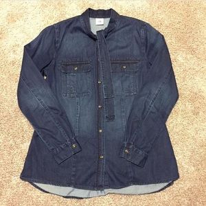 Jean button down shirt